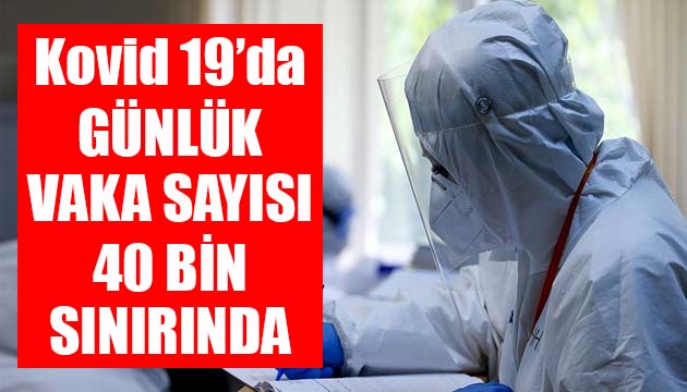 Sağlık Bakanlığı, Kovid 19 da son verileri açıkladı: Günlük vaka sayısı 40 bin sınırında