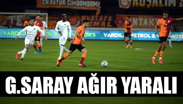 Galatasaray, zirve yarışında ağır yara aldı