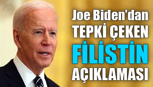 ABD Biden dan tepki çeken Filistin açıklaması