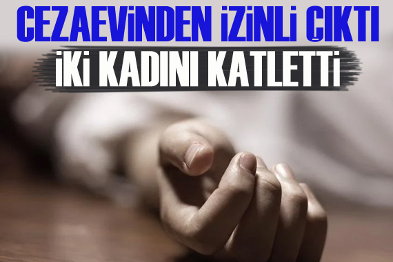 Cezaevinden izinli çıktı, 2 kadını katletti