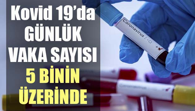 Sağlık Bakanlığı, Kovid 19 da son verileri açıkladı: Günlük vaka sayısı 5 binin üzerinde