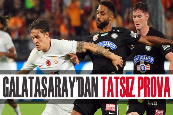 Galatasaray dan tatsız prova!