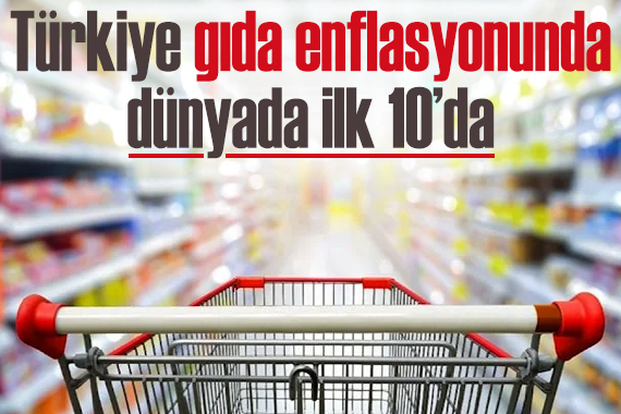 Türkiye gıda enflasyonunda dünyada ilk 10 da