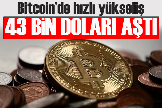 Bitcoin 43 bin doları geçti