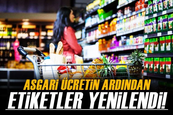 Marketlerde yeni yılda etiketler yenilendi