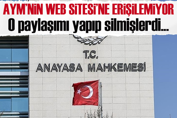 Anayasa Mahkemesi nin sitesine erişilemiyor