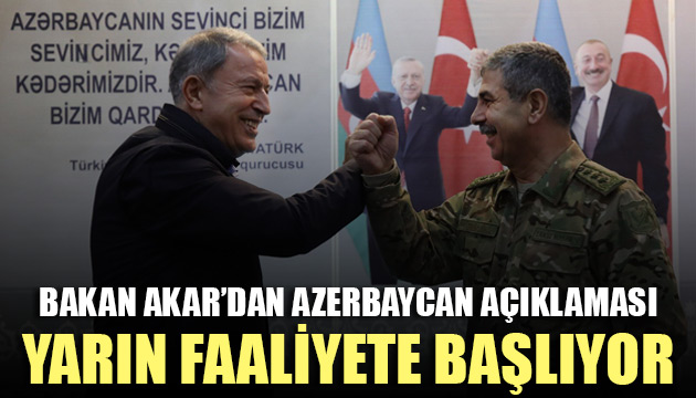 Bakan Akar dan Azerbaycan açıklaması