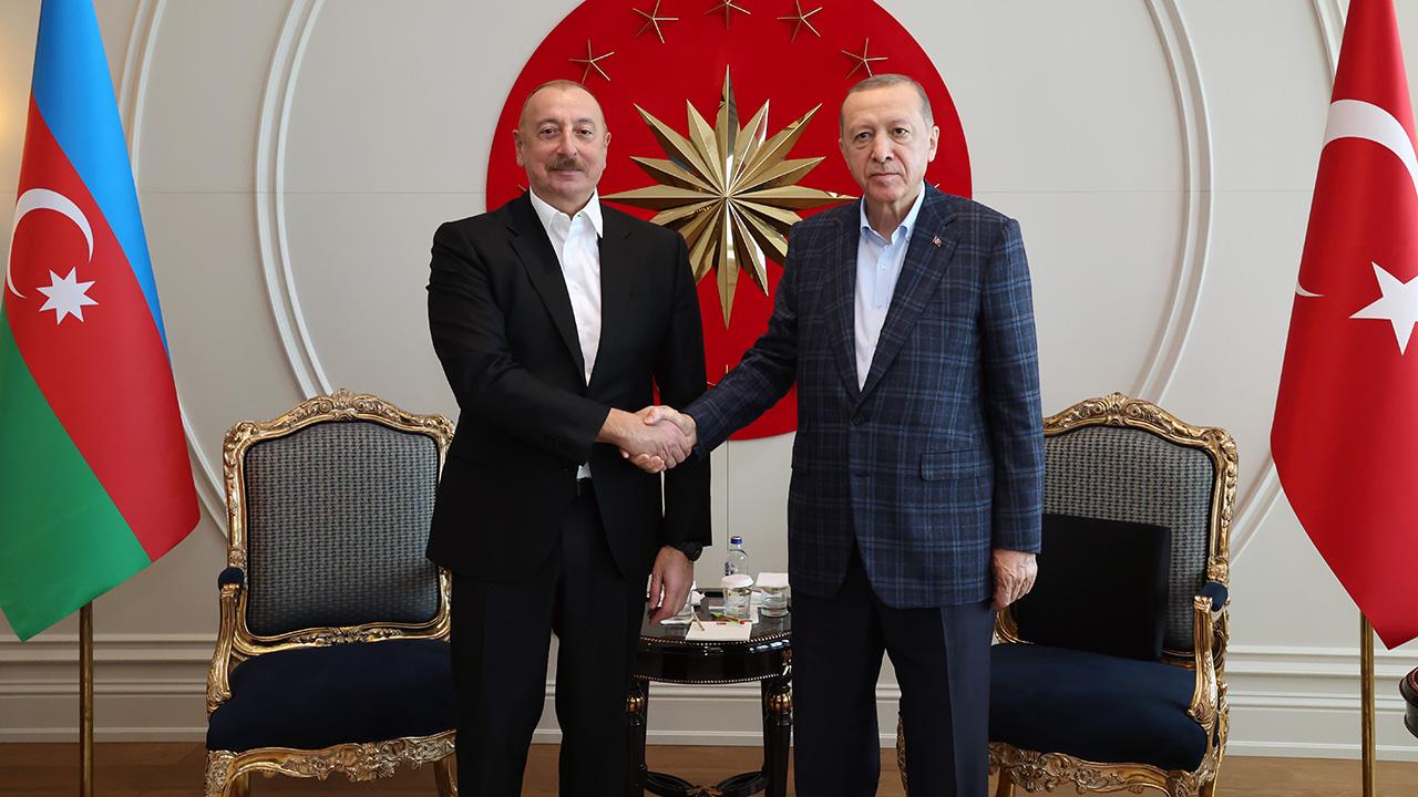 Erdoğan ile Aliyev arasında görüşme