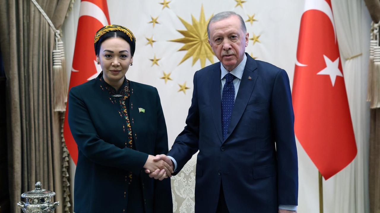 Erdoğan, Dünyagözel Gulmanova’yı kabul etti