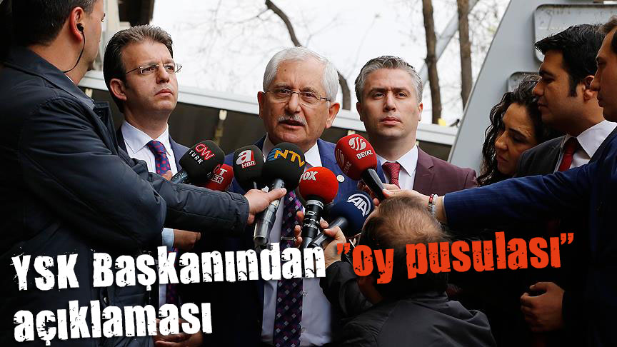 YSK Başkanından oy pusulası açıklaması