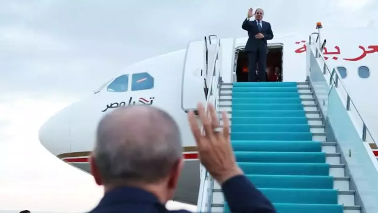 Erdoğan, Sisi yi  Rabia  ile uğurladı