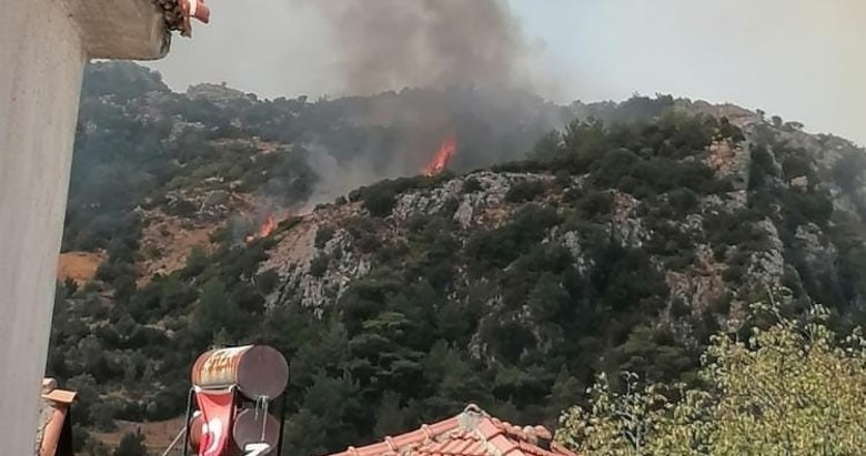 Muğla da korkutan yangın!