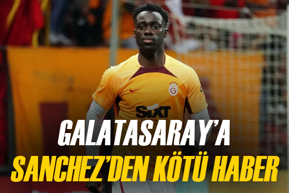 Galatasaray a Davinson Sanchez den kötü haber geldi