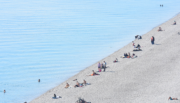 Antalya da şubat ayında deniz keyfi