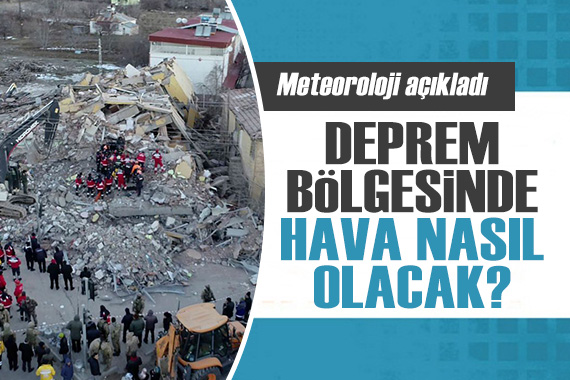 Meteoroloji açıkladı: Deprem bölgesinde hava nasıl olacak?