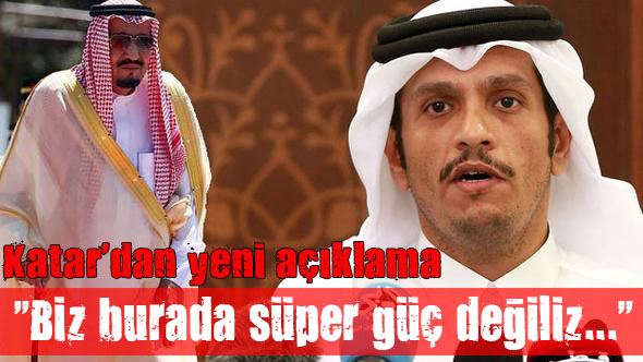 Katar dan yeni bir açıklama geldi