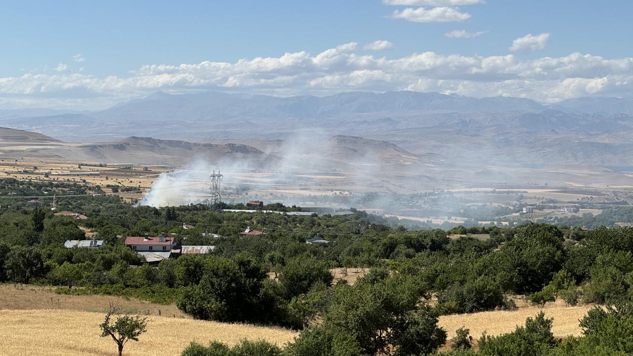 Elazığ da yangında 45 dönüm ormanlık alan zarar gördü