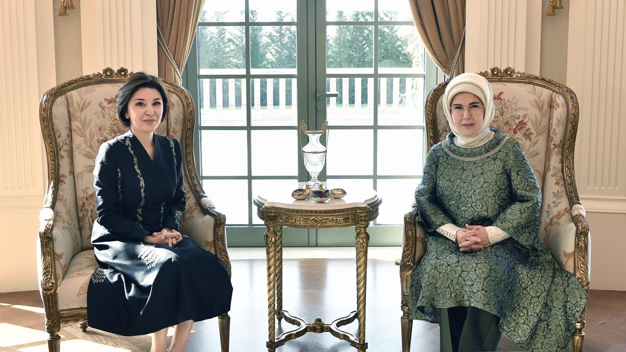 Emine Erdoğan, Ziroat Mirziyoyeva ile bir araya geldi