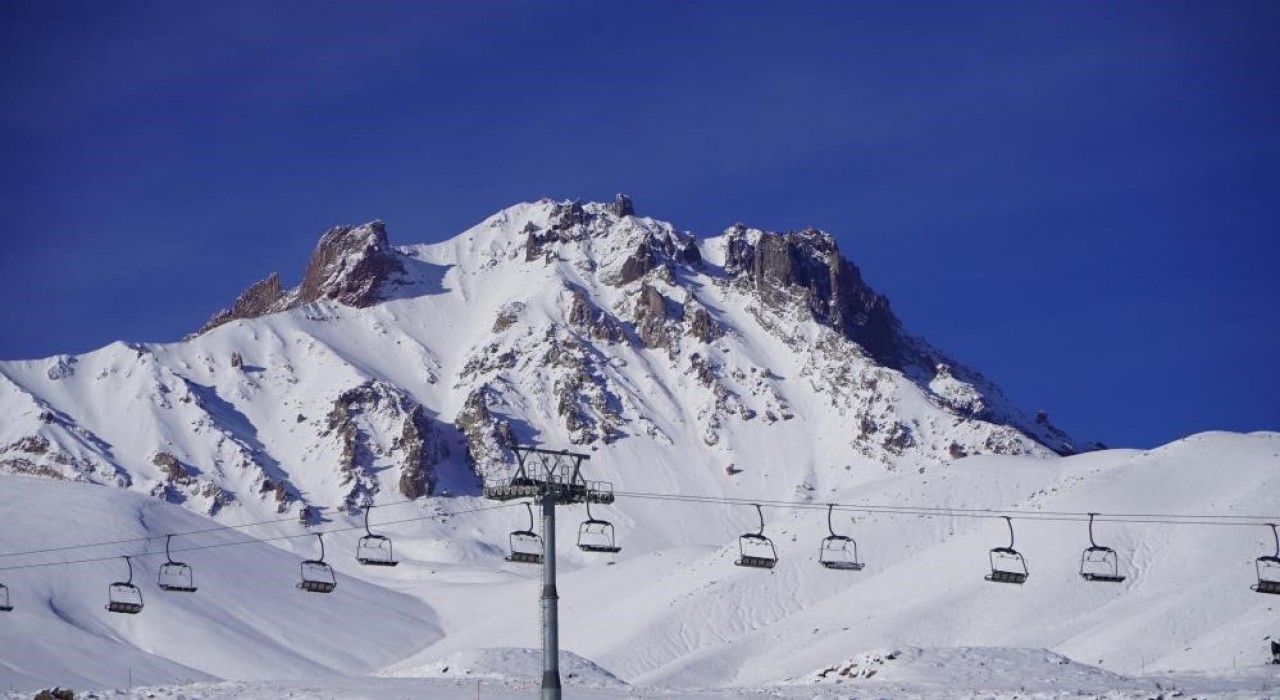 Erciyes Kayak Merkezi nde çığ düştü!