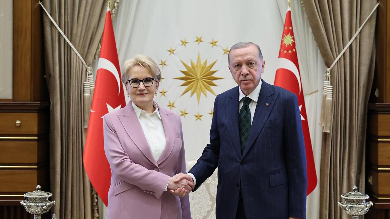 Cumhurbaşkanı Erdoğan, Meral Akşener i kabul etti