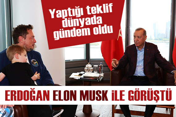 Cumhurbaşkanı Erdoğan, Elon Musk ile görüştü! Yaptığı teklif dünyada gündem oldu