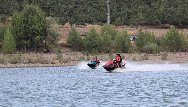 Erzurum da jet ski heyecanı