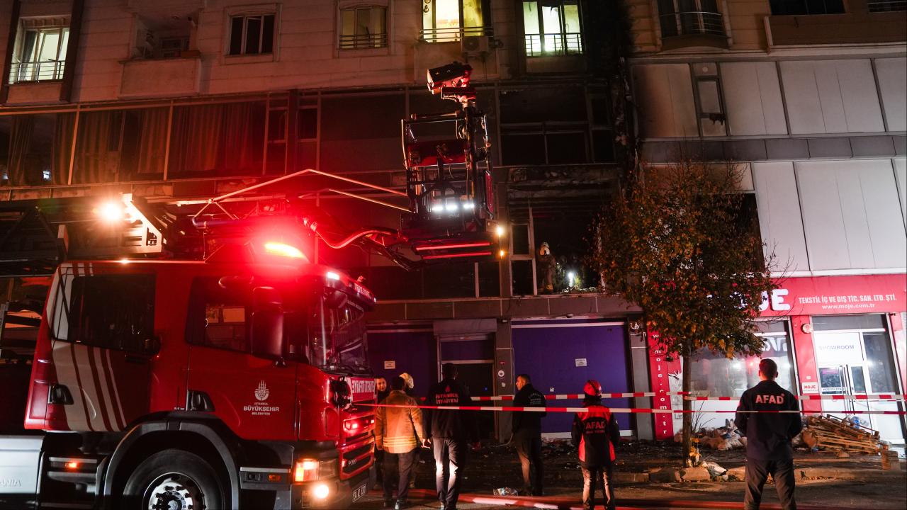 Esenyurt ta tekstil atölyesinde yangın