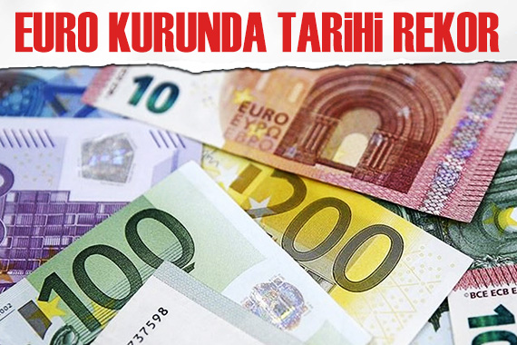 Euro tarihi rekorunu kırdı