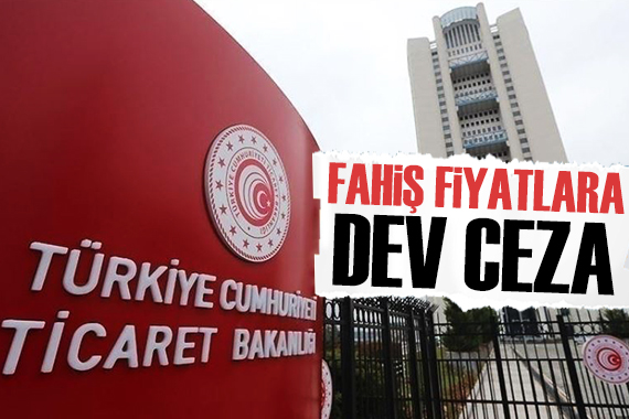 Fahiş fiyatlara 889 milyon lira ceza