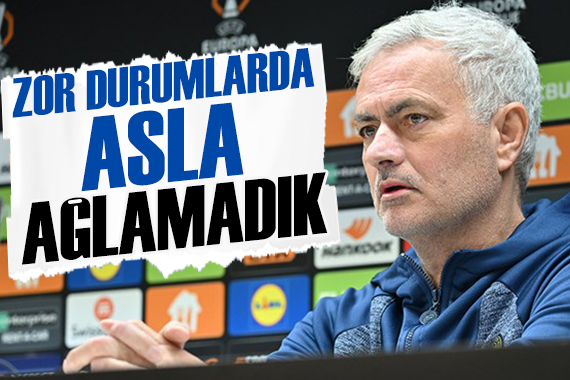 Mourinho: Tek düşündüğüm şey Fenerbahçe