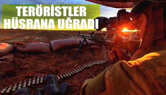 Teröristler hüsrana uğradı