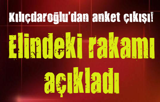 Kılıçdaroğlu elindeki rakamı açıkladı