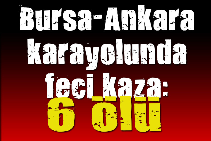 Bursa-Ankara karayolunda feci kaza