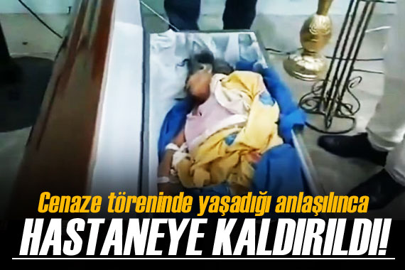 Cenaze töreninde yaşadığı anlaşılan 76 yaşındaki kadın hastanede öldü