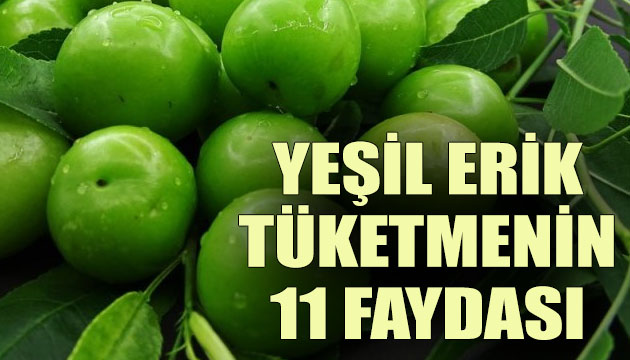 Yeşil erik tüketmenin 11 faydası!