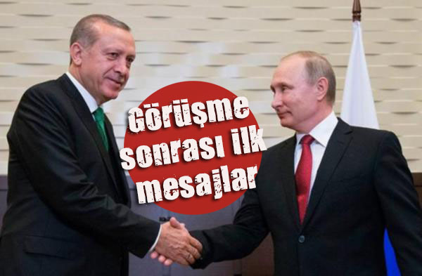 Görüşme sonrası ilk mesajlar