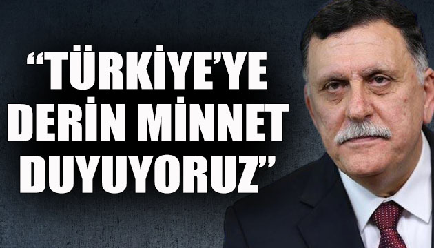 Serrac: Türkiye ye derin minnet duyuyoruz