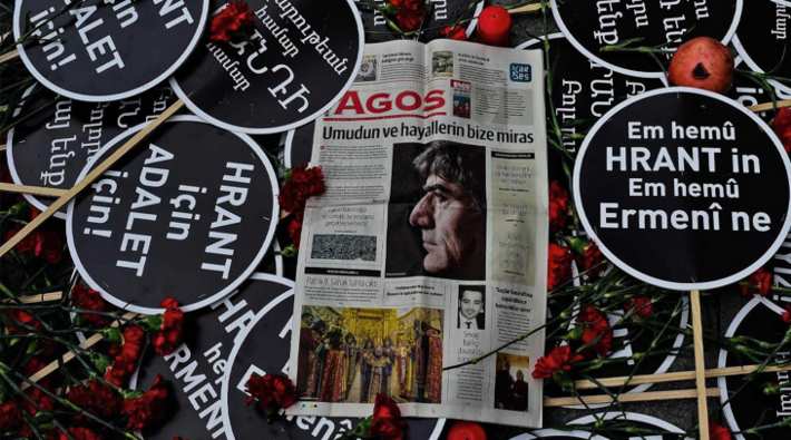Hrant Dink katledildiği yerde anıldı
