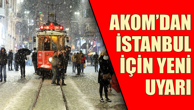 AKOM: Kar yağışı Sibirya üzerinden geliyor