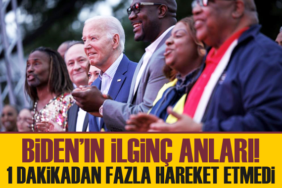 Biden, Beyaz Saray daki etkinlikte dondu kaldı