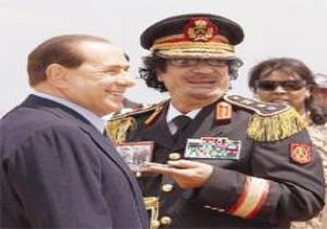 Kaddafi den Berlusconi ye Soğuk Duş