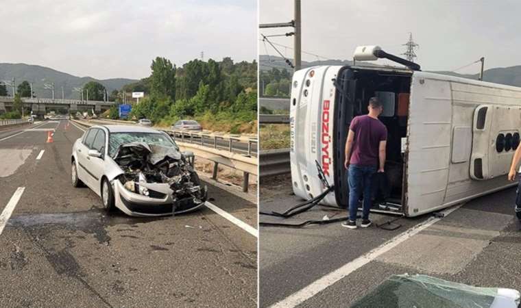 Kayseri de işçi servisleri çarpıştı: Çok sayıda yaralı var