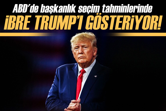 ABD de başkanlık seçim tahminlerinde ibre Trump ı işaret ediyor