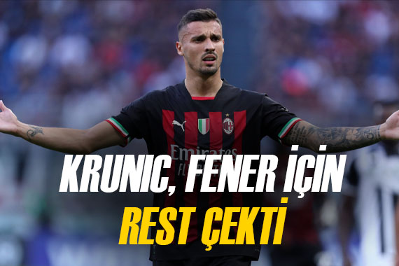 Rade Krunic, Fenerbahçe için Milan a rest çekti!