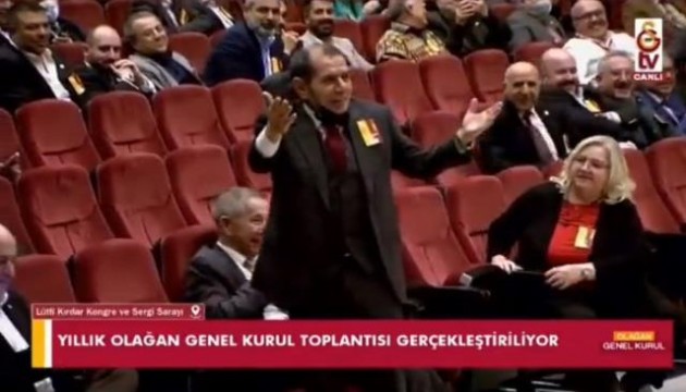 Rahmetle anılan Dursun Özbek ayağa fırladı