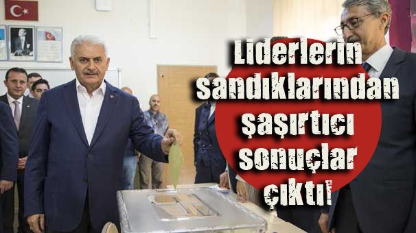 Liderlerin sandıklarından çıkan sonuçlar şaşırttı