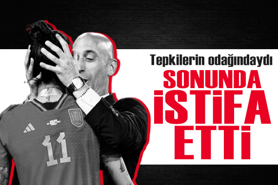 Tepkilerin odağındaki İspanya Futbol Federasyonu Başkanı Luis Rubiales istifa etti