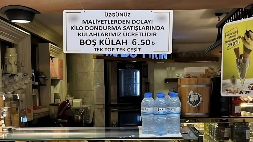 Boş külah artık 6,5 TL!