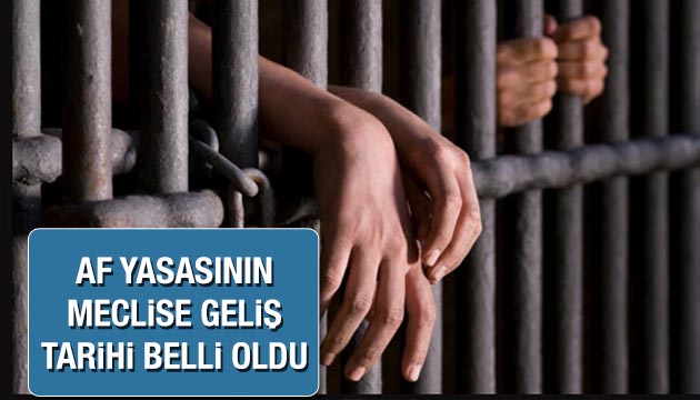 Af yasasının Meclis e geliş tarihi belli oldu