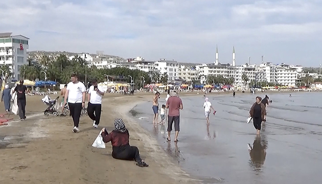 Mersin de kasımda deniz keyfi